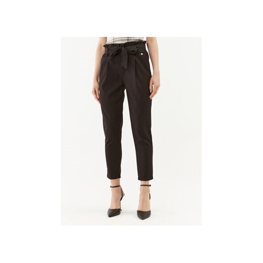 Rinascimento Spodnie materiałowe CFC0114907003 Czarny Regular Fit ze sklepu MODIVO w kategorii Spodnie damskie - zdjęcie 168627581