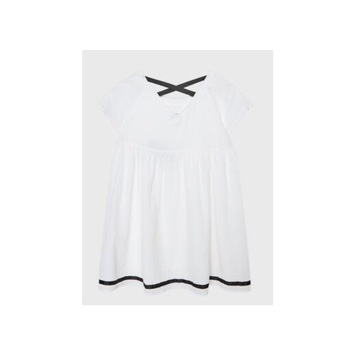 United Colors Of Benetton Sukienka letnia 4O9TCV013 Biały Regular Fit ze sklepu MODIVO w kategorii Sukienki dziewczęce - zdjęcie 168627631