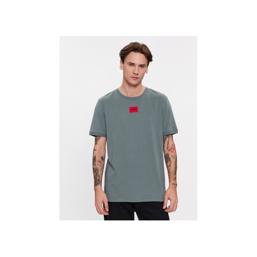 Hugo T-Shirt Diragolino212 50447978 Zielony Regular Fit ze sklepu MODIVO w kategorii T-shirty męskie - zdjęcie 168627861