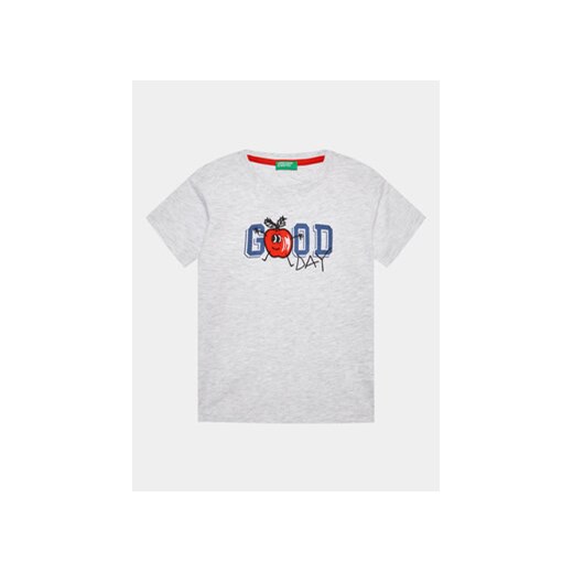 United Colors Of Benetton T-Shirt 3096G1098 Szary Regular Fit ze sklepu MODIVO w kategorii Koszulki niemowlęce - zdjęcie 168627862