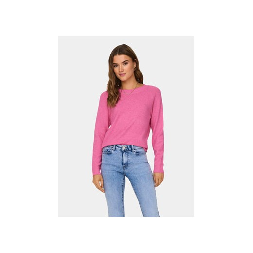 ONLY Sweter Rica 15204279 Różowy Regular Fit ze sklepu MODIVO w kategorii Swetry damskie - zdjęcie 168627912