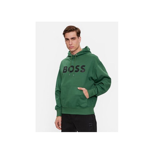 Boss Bluza Sullivan 16 50496661 Zielony Oversize ze sklepu MODIVO w kategorii Bluzy męskie - zdjęcie 168628291