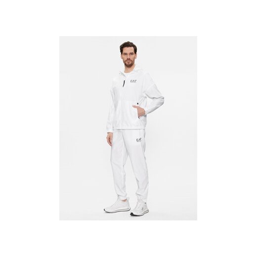 EA7 Emporio Armani Dres 8NPV08 PN4HZ 1100 Biały Regular Fit ze sklepu MODIVO w kategorii Dresy męskie - zdjęcie 168629074