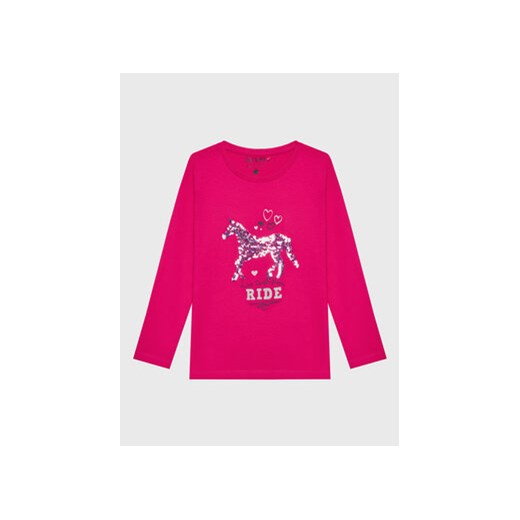 Blue Seven Bluzka 750692 Różowy Regular Fit ze sklepu MODIVO w kategorii Bluzki dziewczęce - zdjęcie 168629751