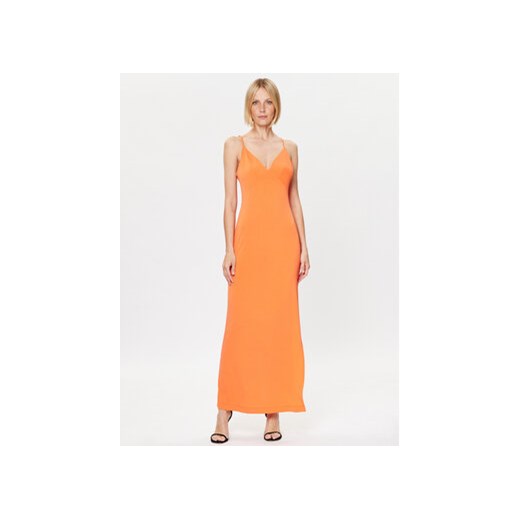 Guess Sukienka wieczorowa Ramsha W3GK65 KBPZ0 Pomarańczowy Regular Fit ze sklepu MODIVO w kategorii Sukienki - zdjęcie 168630173