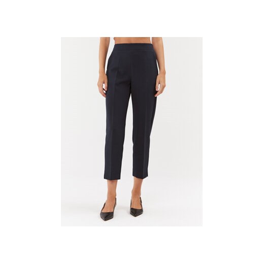 Maryley Spodnie materiałowe 23IB616/41MO Granatowy Regular Fit ze sklepu MODIVO w kategorii Spodnie damskie - zdjęcie 168630181
