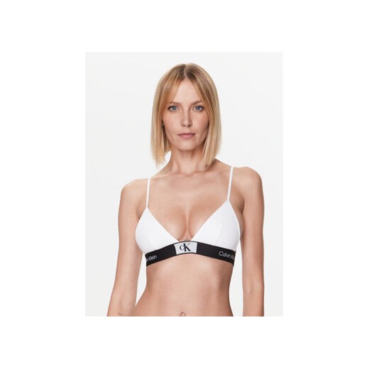 Calvin Klein Underwear Biustonosz braletka Unlined 000QF7217E Biały ze sklepu MODIVO w kategorii Biustonosze - zdjęcie 168630451