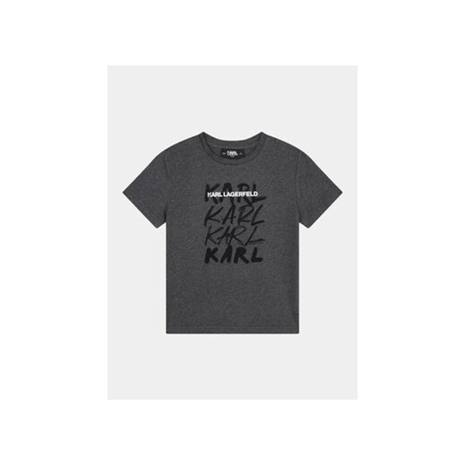 Karl Lagerfeld Kids T-Shirt Z25424 S Szary Regular Fit ze sklepu MODIVO w kategorii T-shirty chłopięce - zdjęcie 168630730
