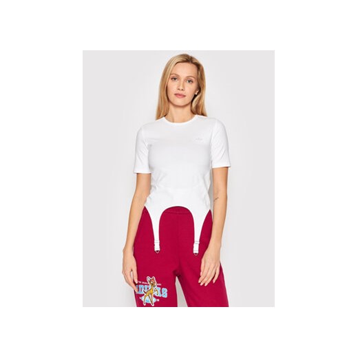 adidas T-Shirt Always Original HF2015 Biały Tight Fit ze sklepu MODIVO w kategorii Bluzki damskie - zdjęcie 168631012