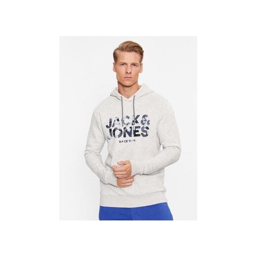 Jack&Jones Bluza James 12235338 Szary Regular Fit ze sklepu MODIVO w kategorii Bluzy męskie - zdjęcie 168631081