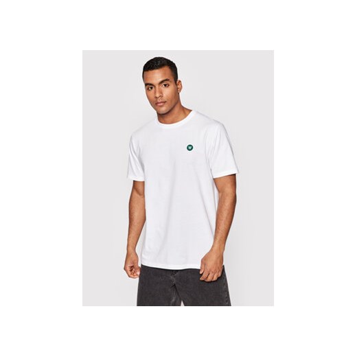 Wood Wood T-Shirt Ace 10005700-2222 Biały Regular Fit ze sklepu MODIVO w kategorii T-shirty męskie - zdjęcie 168631160