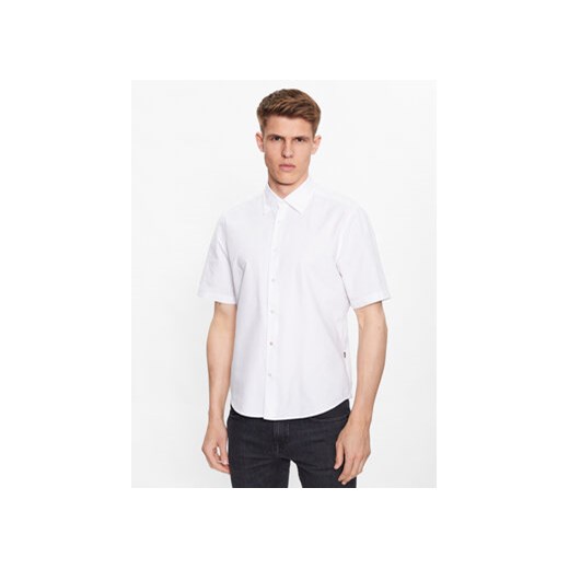 Boss Koszula 50489351 Biały Regular Fit ze sklepu MODIVO w kategorii Koszule męskie - zdjęcie 168631244