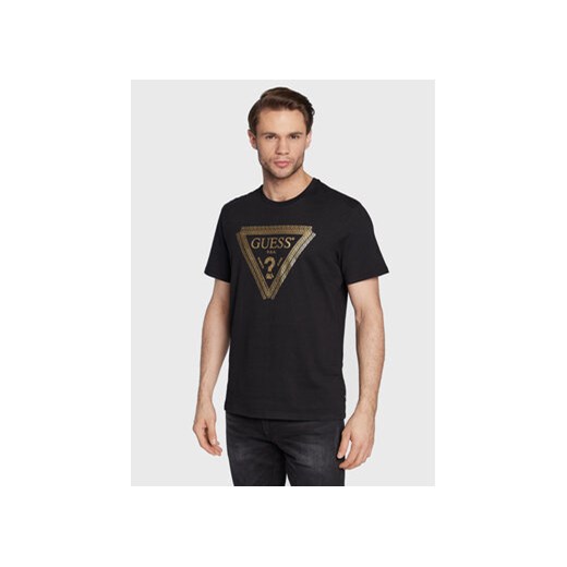 Guess T-Shirt M3RI68 KBDK0 Czarny Slim Fit ze sklepu MODIVO w kategorii T-shirty męskie - zdjęcie 168631540