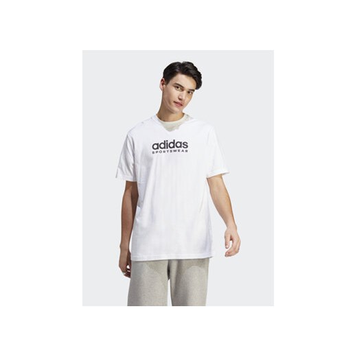 adidas T-Shirt All SZN Graphic T-Shirt IC9821 Biały Loose Fit M MODIVO