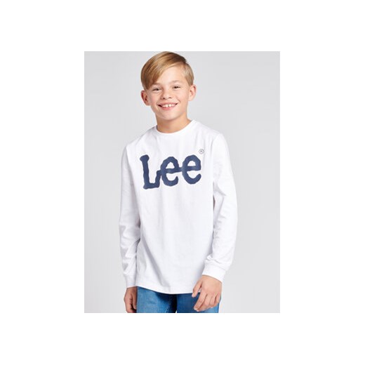 Lee Bluzka LEE0004 Biały Regular Fit ze sklepu MODIVO w kategorii T-shirty chłopięce - zdjęcie 168631842