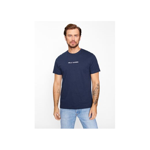 Helly Hansen T-Shirt Core Graphic 53936 Granatowy Regular Fit ze sklepu MODIVO w kategorii T-shirty męskie - zdjęcie 168632221