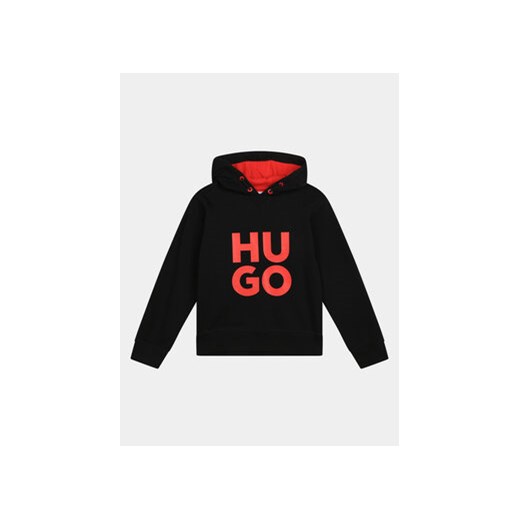 Hugo Bluza G25152 S Czarny Regular Fit ze sklepu MODIVO w kategorii Bluzy chłopięce - zdjęcie 168632732