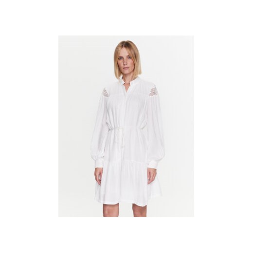 Bruuns Bazaar Sukienka codzienna Leora BBW3156 Biały Regular Fit ze sklepu MODIVO w kategorii Sukienki - zdjęcie 168632760