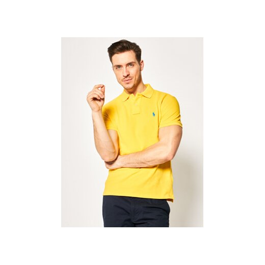Polo Ralph Lauren Polo Core Replen 710795080 Żółty Slim Fit ze sklepu MODIVO w kategorii T-shirty męskie - zdjęcie 168632793