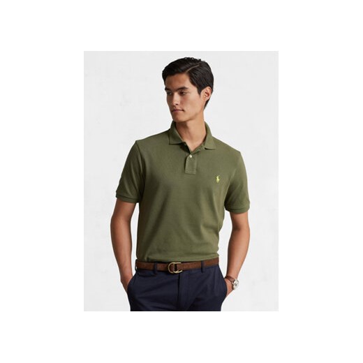 Polo Ralph Lauren Polo 710536856352 Zielony Slim Fit ze sklepu MODIVO w kategorii T-shirty męskie - zdjęcie 168633073