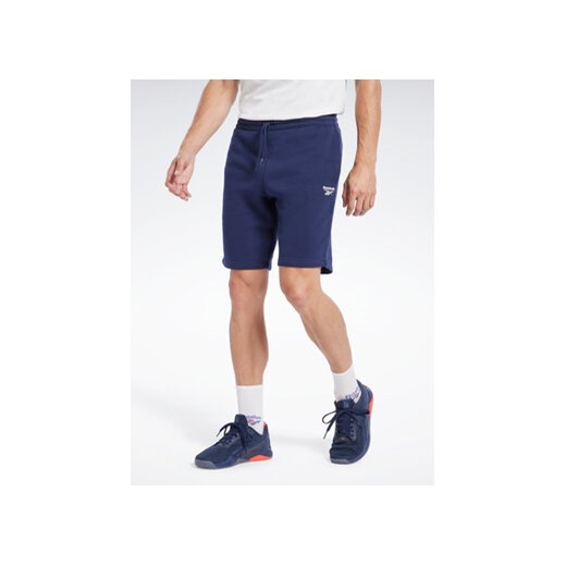 Reebok Szorty sportowe Reebok Identity Fleece Shorts HZ8799 Niebieski ze sklepu MODIVO w kategorii Spodenki męskie - zdjęcie 168633143