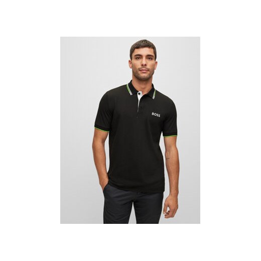 Boss Polo Paddy Pro 50469102 Czarny Regular Fit ze sklepu MODIVO w kategorii T-shirty męskie - zdjęcie 168634153