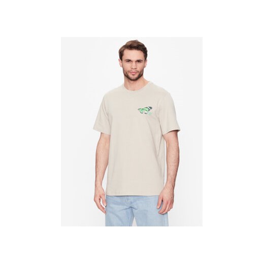 Converse T-Shirt City Butterfly 10024616-A01 Beżowy Straight Fit ze sklepu MODIVO w kategorii T-shirty męskie - zdjęcie 168634370