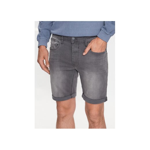 Blend Szorty jeansowe 20715422 Szary Regular Fit ze sklepu MODIVO w kategorii Spodenki męskie - zdjęcie 168634552