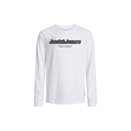 Jack&Jones Junior Bluzka 12247606 Biały Standard Fit ze sklepu MODIVO w kategorii T-shirty chłopięce - zdjęcie 168634563
