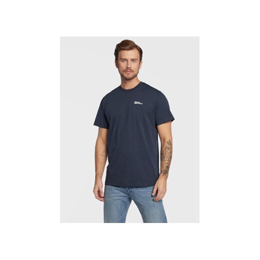 Jack Wolfskin T-Shirt Essential 1808382 Granatowy Regular Fit ze sklepu MODIVO w kategorii T-shirty męskie - zdjęcie 168635091