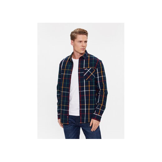 Tommy Jeans Koszula Check Flannel DM0DM18334 Granatowy Regular Fit ze sklepu MODIVO w kategorii Koszule męskie - zdjęcie 168635832