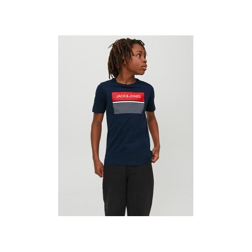 Jack&Jones Junior T-Shirt 12224231 Granatowy Regular Fit Jack&jones Junior 140 wyprzedaż MODIVO