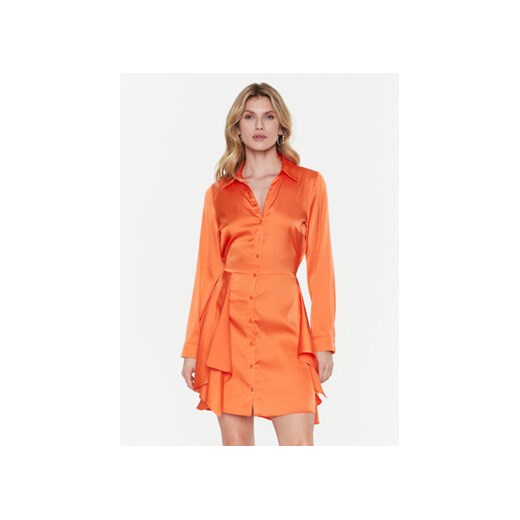 Guess Sukienka koszulowa Alya W2BK83 WF1T2 Pomarańczowy Regular Fit ze sklepu MODIVO w kategorii Sukienki - zdjęcie 168636393