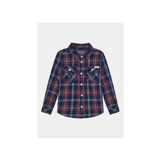 Guess Koszula N3BH01 D52G1 Niebieski Regular Fit Guess 4Y okazja MODIVO