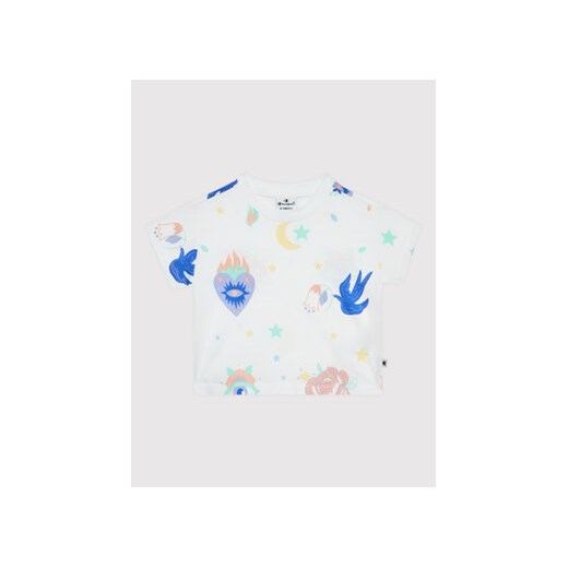Champion T-Shirt All-Over Colourful Print 404400 Biały Custom Fit Champion 126_131 wyprzedaż MODIVO