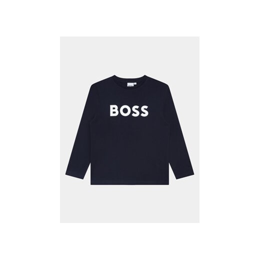 Boss Bluzka J25P25 D Granatowy Regular Fit ze sklepu MODIVO w kategorii T-shirty chłopięce - zdjęcie 168637062