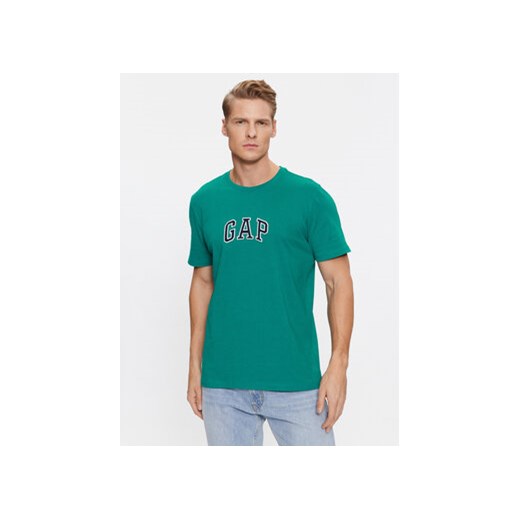 Gap T-Shirt 570044-04 Zielony Regular Fit ze sklepu MODIVO w kategorii T-shirty męskie - zdjęcie 168637180