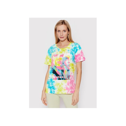 Guess T-Shirt W2GI55 K9RM1 Kolorowy Regular Fit ze sklepu MODIVO w kategorii Bluzki damskie - zdjęcie 168637200