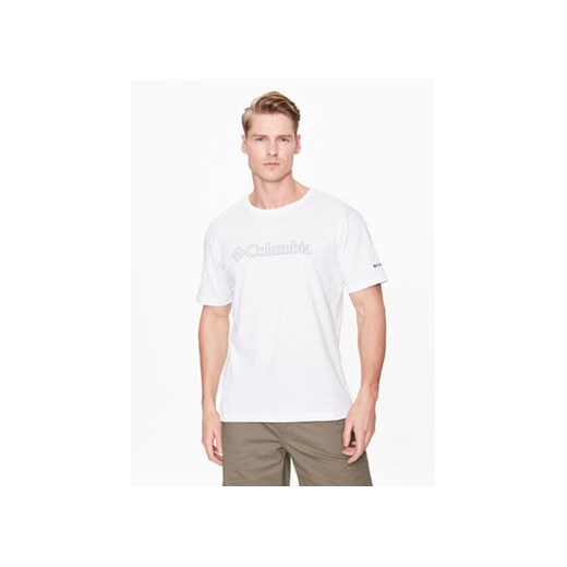 Columbia T-Shirt Pacific Crossing II 2036472 Biały Regular Fit ze sklepu MODIVO w kategorii T-shirty męskie - zdjęcie 168637410