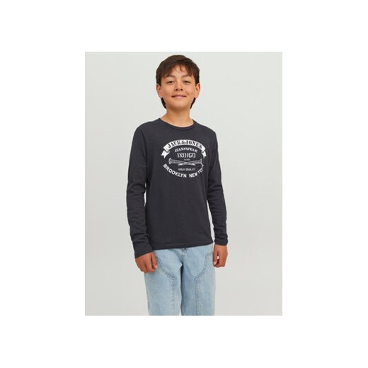 Jack&Jones Junior Bluzka 12237416 Czarny Regular Fit ze sklepu MODIVO w kategorii T-shirty chłopięce - zdjęcie 168637573
