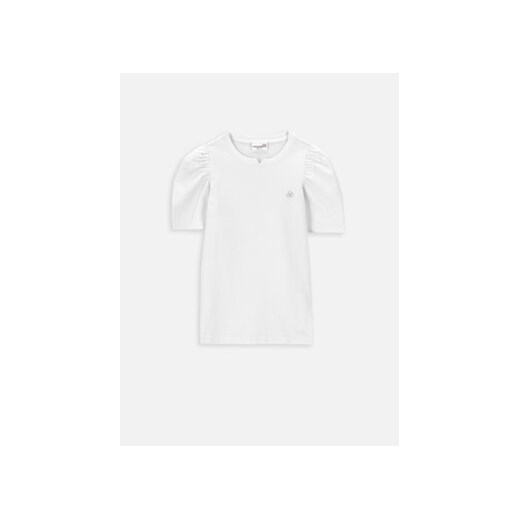 Coccodrillo Bluzka ZC3143202BSG Biały Regular Fit ze sklepu MODIVO w kategorii Bluzki dziewczęce - zdjęcie 168637641