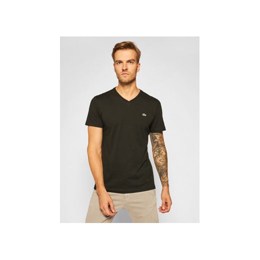 Lacoste T-Shirt TH2036 Czarny Regular Fit ze sklepu MODIVO w kategorii T-shirty męskie - zdjęcie 168637941