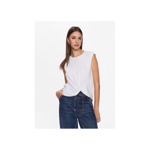 Silvian Heach Top GPP23024CN Biały Slim Fit ze sklepu MODIVO w kategorii Bluzki damskie - zdjęcie 168638104