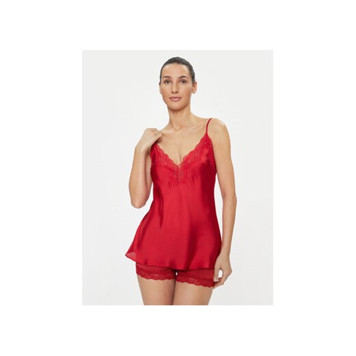 Selmark Koszulka piżamowa Gabrielle 61061 Czerwony Regular Fit ze sklepu MODIVO w kategorii Piżamy damskie - zdjęcie 168638250