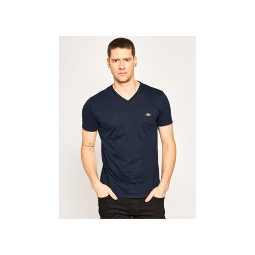 Lacoste T-Shirt TH6710 Granatowy Regular Fit Lacoste 4 wyprzedaż MODIVO