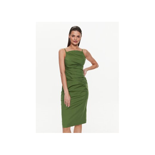 Marella Sukienka koktajlowa Filing 2332213532 Zielony Slim Fit ze sklepu MODIVO w kategorii Sukienki - zdjęcie 168639680