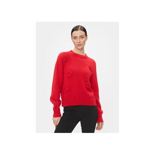 Kontatto Sweter 3M1234 Czerwony Regular Fit ze sklepu MODIVO w kategorii Swetry damskie - zdjęcie 168639813