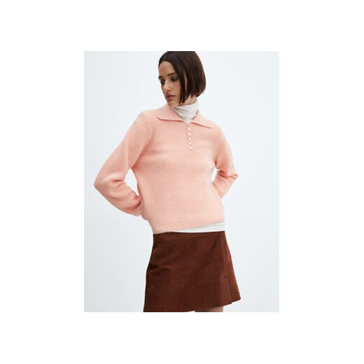 Mango Sweter Palau 67000470 Różowy Regular Fit ze sklepu MODIVO w kategorii Swetry damskie - zdjęcie 168639992