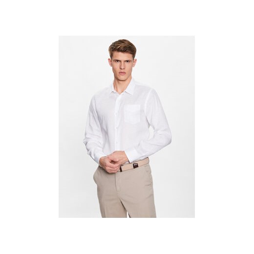 Guess Koszula Island M2YH44 WERX0 Biały Slim Fit ze sklepu MODIVO w kategorii Koszule męskie - zdjęcie 168640011