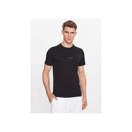 Guess T-Shirt Aidy M2YI72 I3Z14 Czarny Slim Fit ze sklepu MODIVO w kategorii T-shirty męskie - zdjęcie 168640803